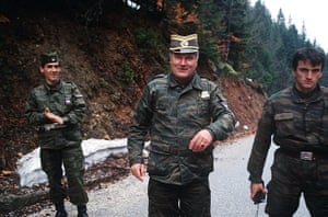 Ratko Mladic: 1990s: Bosnian Serb commander General Ratko Mladic