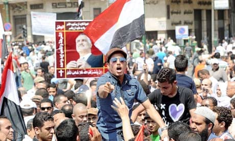 Egyptians protest at Tahrir Square in Cairo