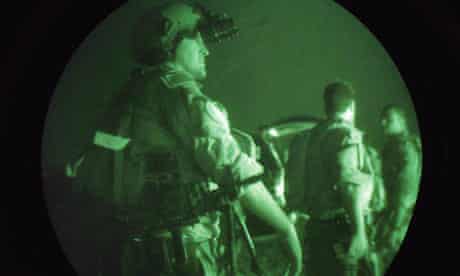 US navy Seals on a night mission in the Middle East