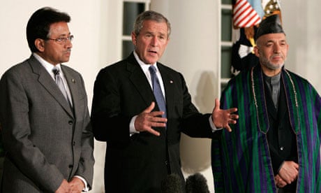 Pervez Musharraf and George Bush, Osama bin Laden death