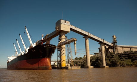 Cargo ship in Argentina