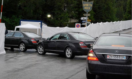 Limousines arrive at Bilderberg 2011