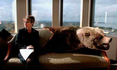Sarah Palin, Governor of Alaska, in her office in Anchorage
