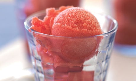Raspberry-rosé sorbet recipe, Dessert