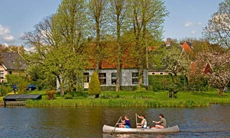 canoeing at Waterland nature reserve, Amsterdam