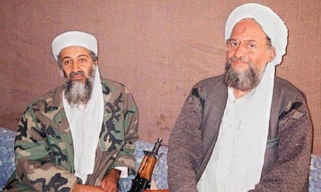 Ayman al-Zawahiri, with Osama bin Laden in 2001