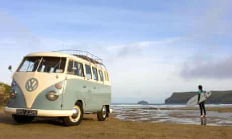 Campers in Cornwall