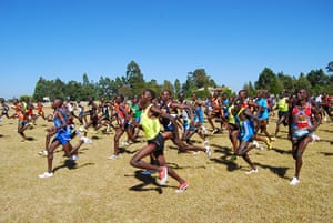 Running with Kenyans: The start of the local district cross country championships