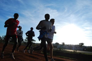 Running with Kenyans: Early morning run