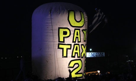 Glastonbury U2 tax protest