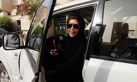 One of the women taking part in the campaign to overturn Saudi Arabia's ban on women drivers