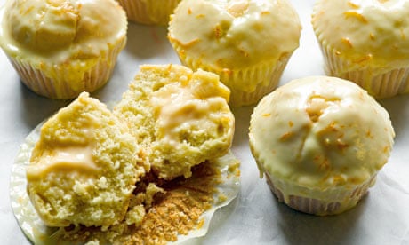 Orange custard cream cupcakes
