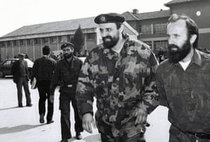 Yugoslavia war crimes: Goran Hadzic arrives at Serb Republic of Krajina's Parliament 