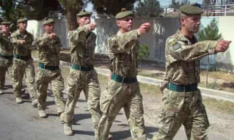 British soldiers in Lashkar Gah, Helmand province
