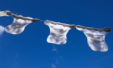 Leo Blog -Nappies hung out to dry