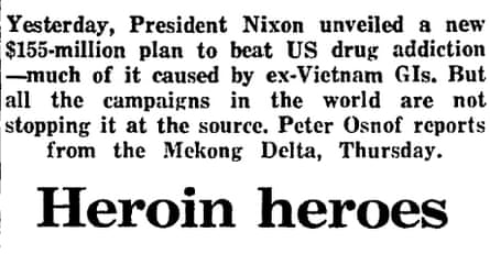 Nixon, war on drugs