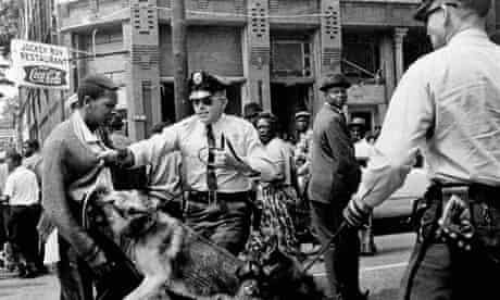 Civil rights protester, Birmingham, Alabama, 1963