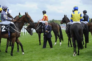 Glorious Goodwood Wed: Getting the runners together for the start of the first race