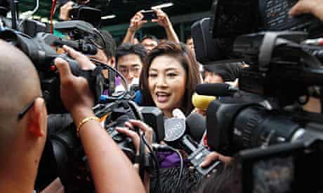 The Puea Thai party is led by Yingluck Shinawatra, seen as a proxy for her brother Thaksin