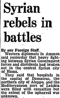 Hama uprising in 1982