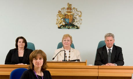 Magistrates at Lyndhurst magistrates court. Photo: Daniel Rushall