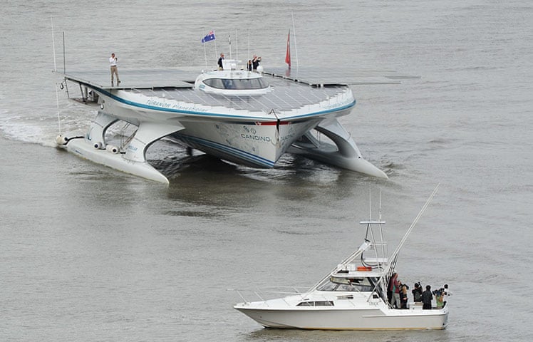 Solar-powered boat circumnavigates the globe – in pictures ... Solar-powered boat circumnavigates the globe – in pictures ...