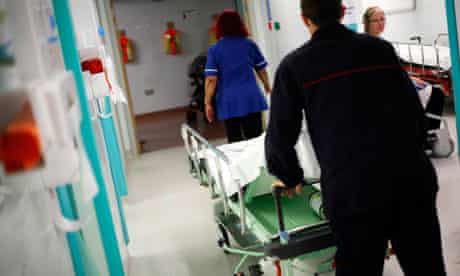 NHS hospital staff at work