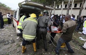 UN Abuja bomb blast: A victim of a bomb blast that ripped through the United Nations