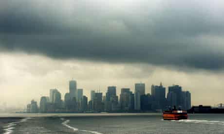 Hurricane Irene: Manhattan skyline