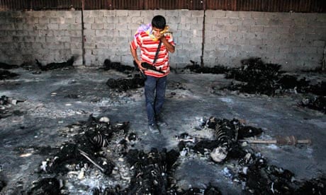 burned bodies Libya