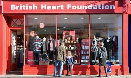 A British Heart Foundation charity shop
