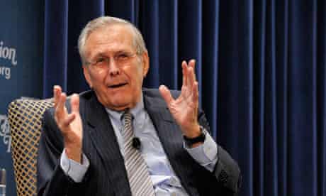 Former US defence secretary Donald Rumsfeld