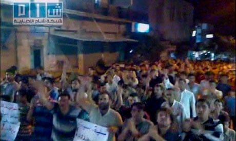 Syrian protesters show solidarity with countrymen in Hama