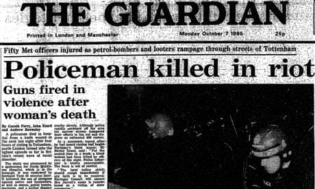 Anger Smoulders In Tottenham The Broadwater Farm Riots Of 1985 From The Guardian The Guardian