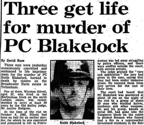 Anger Smoulders In Tottenham The Broadwater Farm Riots Of 1985 From The Guardian The Guardian