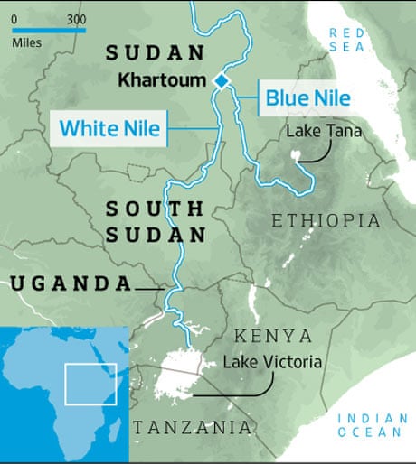 Source of the Nile map