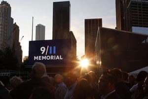 9/11 anniversary: Friends and relatives of the victims of 9/11 gather for the ceremony