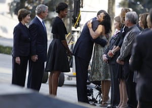 9/11 anniversary: Obama embraces a victim's relative