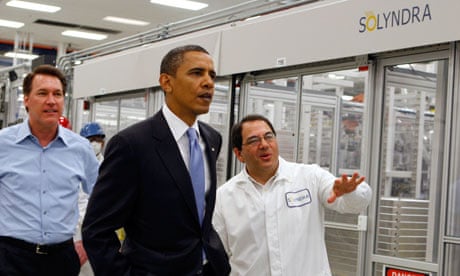 President Obama visits the Solyndra facility in May 2010