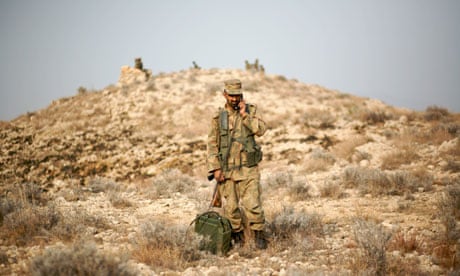 A Pakistani soldier in South Waziristan