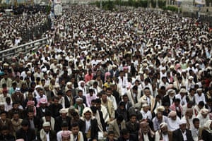 24 Hours: Protesters at Friday prayers demand the resignation of Ali Abdullah Saleh