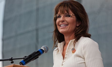 Sarah Palin speaking at the Tea Party rally in Iowa