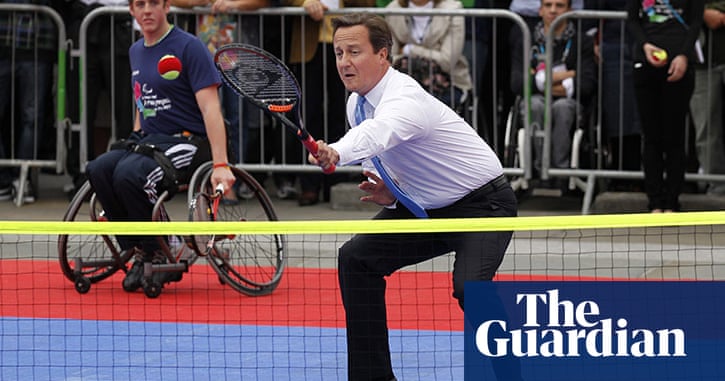 Love All David Cameron Plays Tennis Against Boris Johnson Politics The Guardian