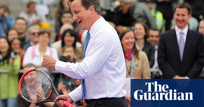 Love All David Cameron Plays Tennis Against Boris Johnson Politics The Guardian