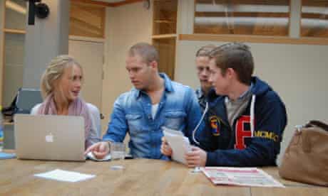 Students at ProCivitas school, Malmö, Sweden