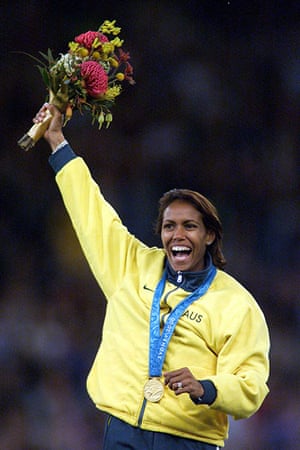 50 Stunning Olympic Moments Cathy Freeman S Gold In Pictures Sport The Guardian