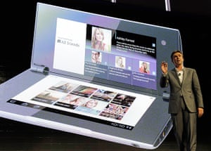 CES 2012: Phil Molyneux of Sony talks about the new foldable Tablet P  