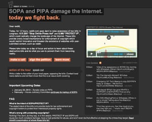 SOPA web protests: reddit blacks out in protest against SOPA on 17th January 2011
