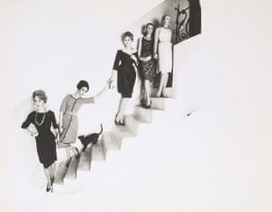 Norman Parkinson: A vintage print from Queen Magazine March 1960, of girls on stairs