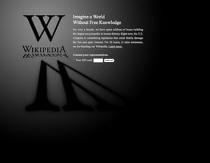 lacked-out Wikipedia website